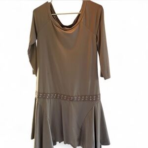 Silence + Noise Dropwaist Off the shoulder dress